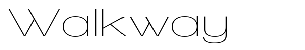 Walkway font preview